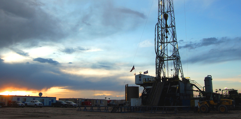 Photo of a north america land rig
